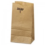 BAG GK1-500 #1 Paper Grocery Bag, 30lb Kraft, Standard 3 1/2 x 7 3/8 x 6 7