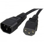 StarTech 10 ft 14 AWG Computer Power Cord Extension - C14 to C13 PXT1001410