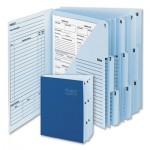 Smead 10-Pocket Project Organizer, 10 Sections, 1/3-Cut Tab, Letter Size, Lake Blue/Navy Blue SMD89200