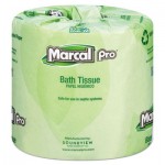 Marcal PRO 100% Recycled Bathroom Tissue, White, 240 Sheets/Roll, 48 Rolls/Carton MRC3001