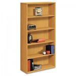 HON 10500 Series Laminate Bookcase, Five-Shelf, 36w x 13-1/8d x 71h, Harvest HON105535CC