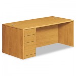 HON 10700 Series Single Pedestal Desk, Full Left Pedestal, 72 x 36 x 29 1/2, Harvest HON10788LCC