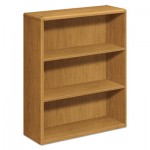HON H10753.CC 10700 Series Wood Bookcase, Three Shelf, 36w x 13 1/8d x 43 3/8h, Harvest HON10753CC