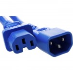Unirise 10ft Blue Power Cord C14-C15 PWCD-C14C15-15A-10F-BLU
