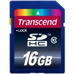 Transcend SDHC10 16GB Secure Digital High Capacity (SDHC) Card - Class 10 TS16GSDHC10