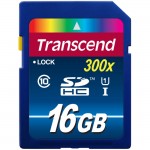 Transcend 16GB Secure Digital High Capacity (SDHC) - Class 10/UHS-I TS16GSDU1