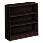 HON 1870 Series Bookcase, Three Shelf, 36w x 11 1/2d x 36 1/8h, Mahogany HON1872N