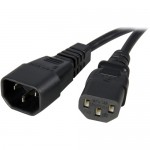 StarTech 3 ft 14AWG Computer Power Cord Extension - C14 to C13 Power Cable PXT100143