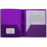 3-Hole Punched Poly Portfolios 20885