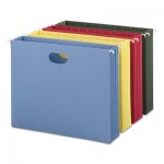 Smead 3.5" Capacity Hanging File Pockets, Letter, Assorted Colors, 4/Pack SMD64290