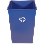 Rubbermaid Commercial 35G Square Recycling Container 395873BLUCT