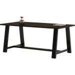 KFI 36x72" Solid Wood Top Midtown Table T3672BMTLFTE