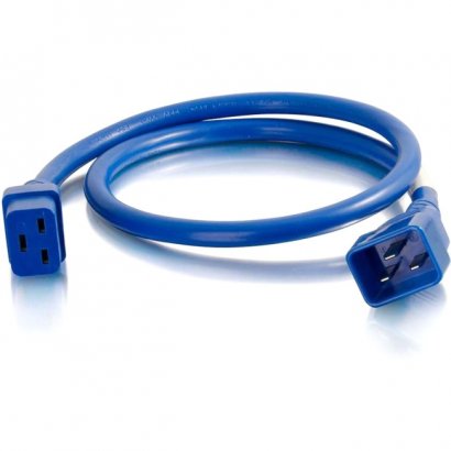 C2G 3ft 12AWG Power Cord (IEC320C20 to IEC320C19) - Blue 17720