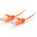 C2G 3ft Cat6 Snagless Unshielded (UTP) Slim Ethernet Network Patch Cable - Orange 01176