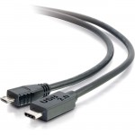 3ft USB 2.0 USB-C to USB-Micro B Cable - Black 28850