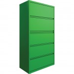 Lorell 4-drawer Lateral File with Binder Shelf 03121