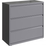 Lorell 42" Silver Lateral File - 3-Drawer 00042