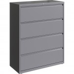 Lorell 42" Silver Lateral File - 4-Drawer 00043