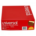 UNV15262 5 1/4 Inch Expansion File Pockets, Straight Tab, Letter, Redrope/Manila, 10/Box UNV15262