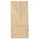 18405 #5 Paper Grocery Bag, 35lb Kraft, Standard 5 1/4 x 3 7/16 x 10 15/16, 500