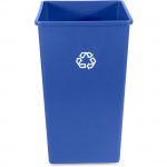 Rubbermaid Commercial 50-Gallon Square Recycling Container 395973BE
