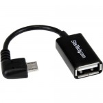 StarTech 5in Right Angle Micro USB to USB OTG Host Adapter M/F UUSBOTGRA