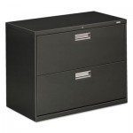 HON 600 Series Two-Drawer Lateral File, 36w x 19-1/4d, Charcoal HON682LS