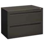 HON 700 Series Two-Drawer Lateral File, 42w x 19-1/4d, Charcoal HON792LS