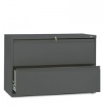 HON 800 Series Two-Drawer Lateral File, 42w x 19-1/4d x 28-3/8h, Charcoal HON892LS