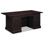 HON 94000 Series Double Pedestal Desk, 72w x 36d x 29-1/2h, Mahogany HON94271NN