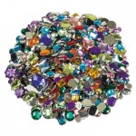 Creativity Street Acrylic Gemstones Classroom Pack, 1 lb, Assorted Colors/Sizes CKC3584