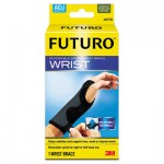 Futuro Adjustable Reversible Splint Wrist Brace, Fits Wrists 5 1/2"- 8 1/2", Black MMM10770EN
