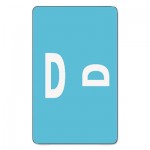 Smead Alpha-Z Color-Coded Second Letter Labels, Letter D, Light Blue, 100/Pack SMD67174