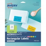 Avery Astrobrights Color Easy Peel Labels 4331