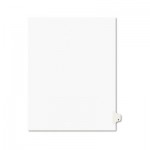 Avery Avery-Style Legal Exhibit Side Tab Dividers, 1-Tab, Title Y, Ltr, White, 25/PK AVE01425