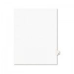 Avery Avery-Style Legal Exhibit Side Tab Dividers, 1-Tab, Title V, Ltr, White, 25/PK AVE01422