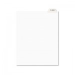 Avery Avery-Style Preprinted Legal Bottom Tab Divider, Exhibit K, Letter, White, 25/PK AVE11950