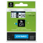 Dymo Black on White D1 Label Tape 45013