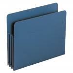 Blue Poly File Pockets 73503