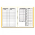 Dome Bookkeeping Record, Tan Vinyl Cover, 128 Pages, 8 1/2 x 11 Pages DOM612