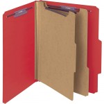 Smead Bright Red PressGuard Classification File Folder with SafeSHIELD Fasteners 14202
