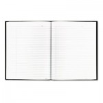 Blueline Business Notebook w/Black Cover, College Rule, 9-1/4 x 7-1/4, 192-Sheets REDA9