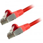Comprehensive Cat6 Snagless Shielded Ethernet Cables, Red, 1ft CAT6STP-1RED