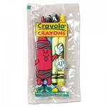 Crayola BSI 520083 Classic Color Crayons in Cello Pack, 4 Colors, 4/Pack, 360 Packs/Carton CYO520083
