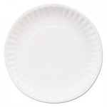 Dixie DBP06W Clay Coated Paper Plates, 6", White, 100/Pack DXEDBP06WCT