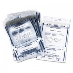 Pm Company PMF-58008 Clear Dual Deposit Bags, Tamper Evident, Plastic, 11 x 15, 100 Bags/Pack PMC58008