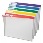 Pendaflex 50981EE Clear Poly Index Folders, Letter Size, Assorted Colors, 10/Pack PFX50981