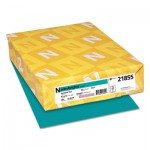 Astrobrights Color Cardstock, 65 lb, 8.5 x 11, Terrestrial Teal, 250/Pack WAU21855