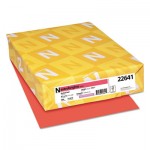 Astrobrights Color Paper, 24 lb, 8.5 x 11, Rocket Red, 500/Ream WAU22641