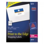 Avery Color Printing Mailing Labels, 3 3/4 x 4 3/4, White, 100/Pack AVE6878